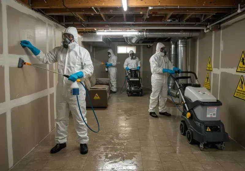 Basement Moisture Removal and Structural Drying process in Stanton County, KS